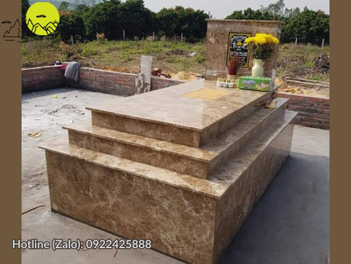 Đá ốp mộ granite màu vàng