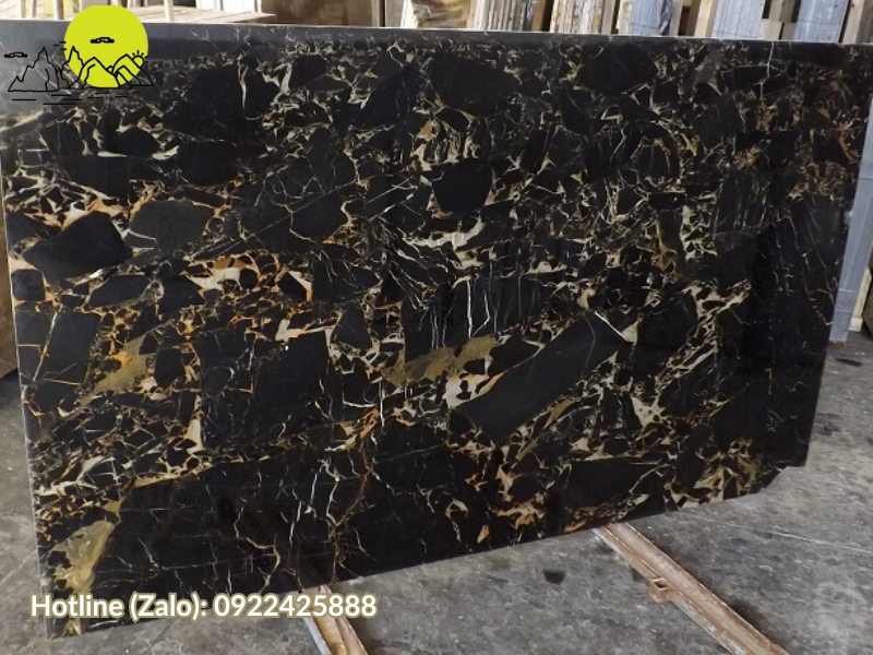 Đá ốp mộ marble màu đen