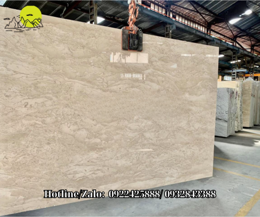 Đá Marble kem oman lát cầu thang