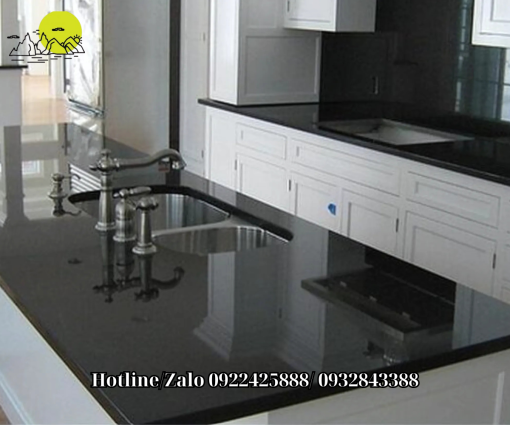 Đá ốp bàn bếp hoa cương đen Ấn Độ