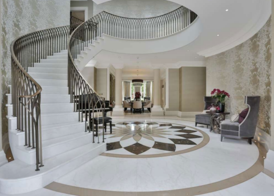 Cách phối màu đá cầu thang