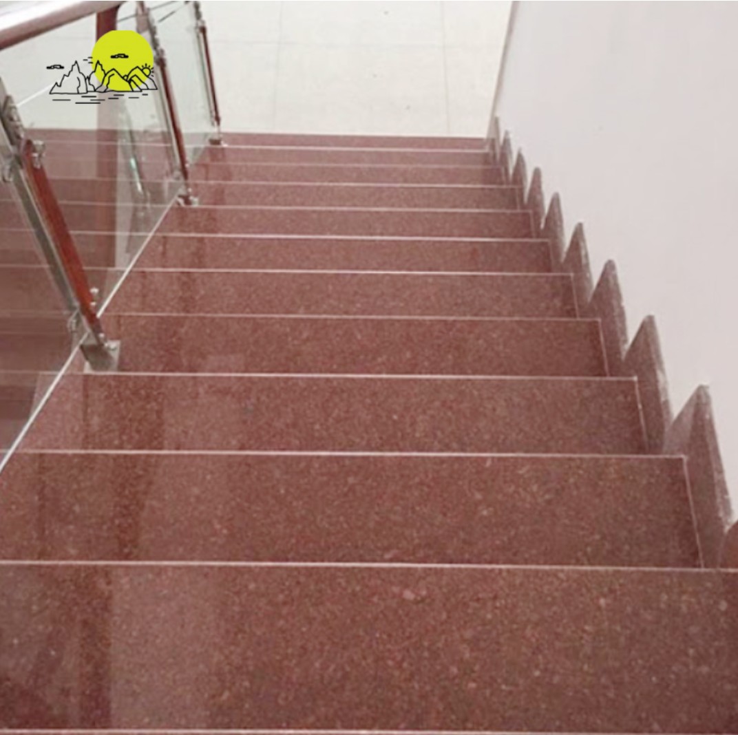 Cách phối màu đá cầu thang với nội thất hiện đại