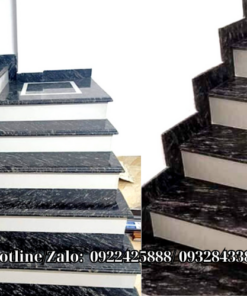 Đá cầu thang màu đen rừng cổ trắng