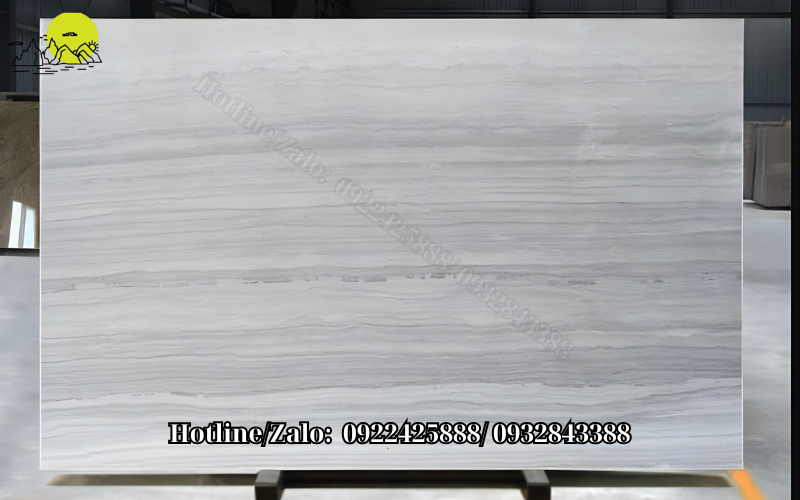 Đá ốp cầu thang marble trắng ý
