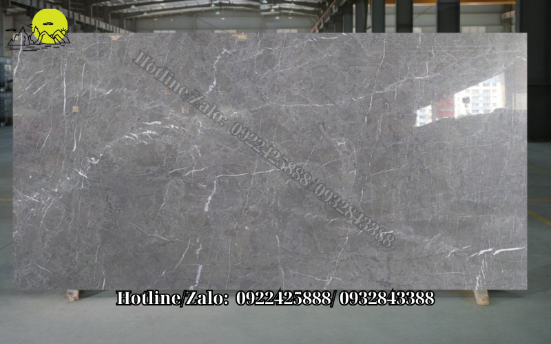 Đá ốp cầu thang xám