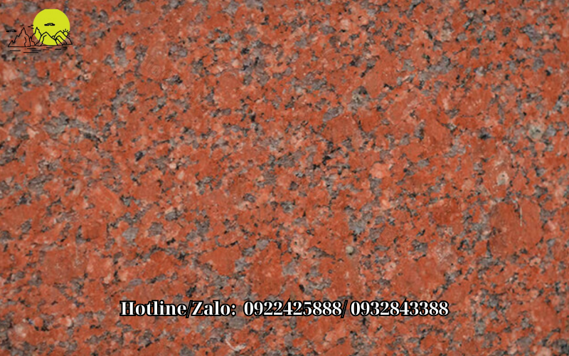Đá cầu thang granite đỏ ruby