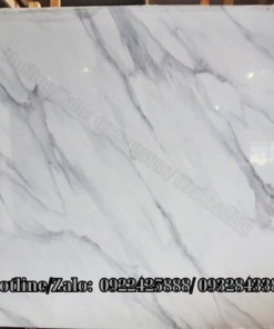 Đá ốp cầu thang màu trắng vân mây