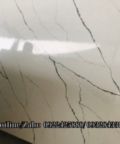 Đá ốp cầu thang màu trắng vân mây