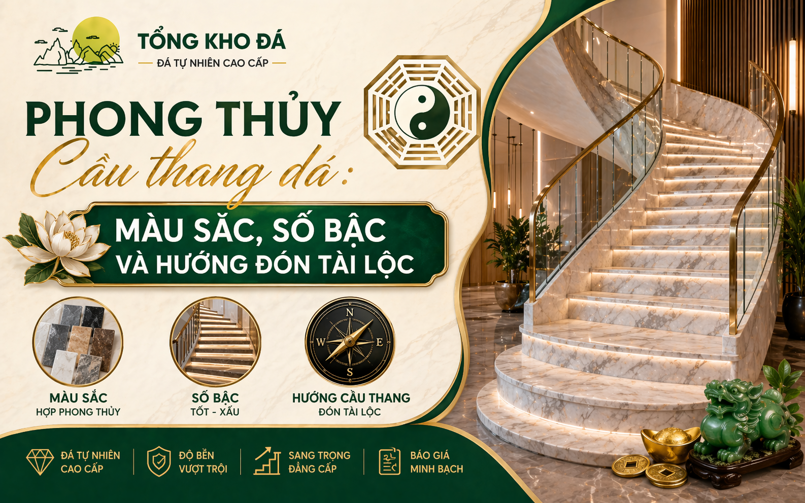 đá ốp cầu thang