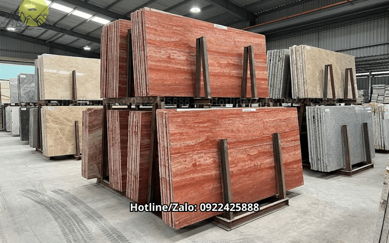 Đá Red Travertine