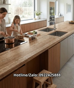 Đá travertine Brown Noce