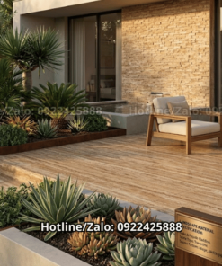 Đá travertine Brown Noce