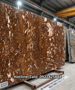 Đá Travertine Brown Rosso