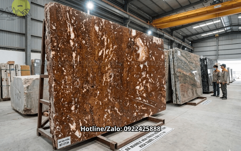 Đá Travertine Brown Rosso