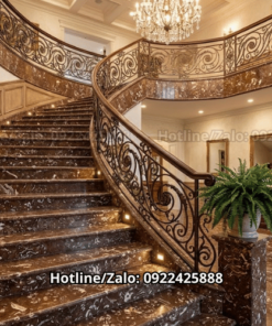 Đá Travertine Brown Rosso
