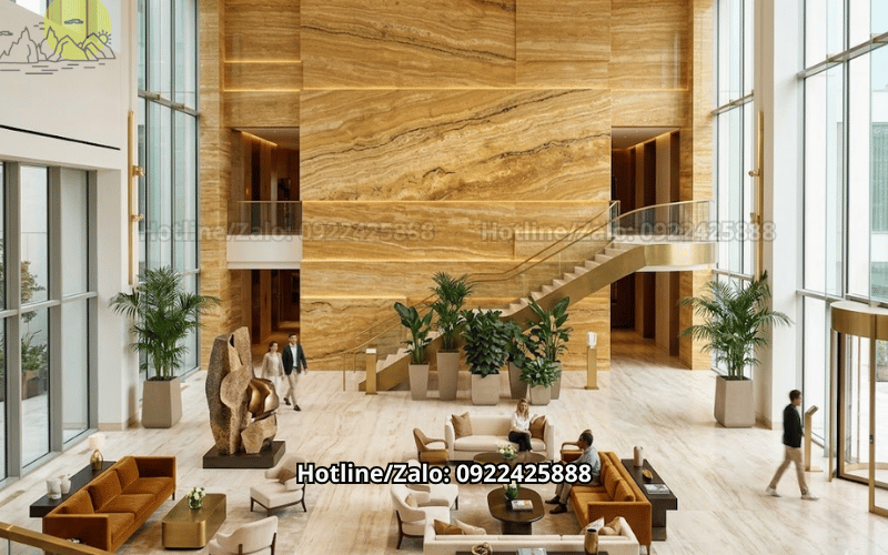 Đá Travertine Yellow Amarillo