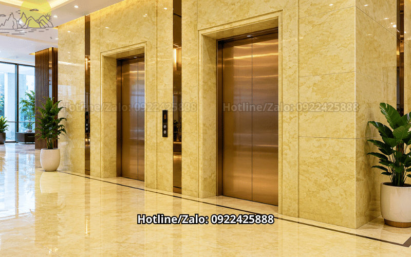 Đá Travertine Yellow Ivory