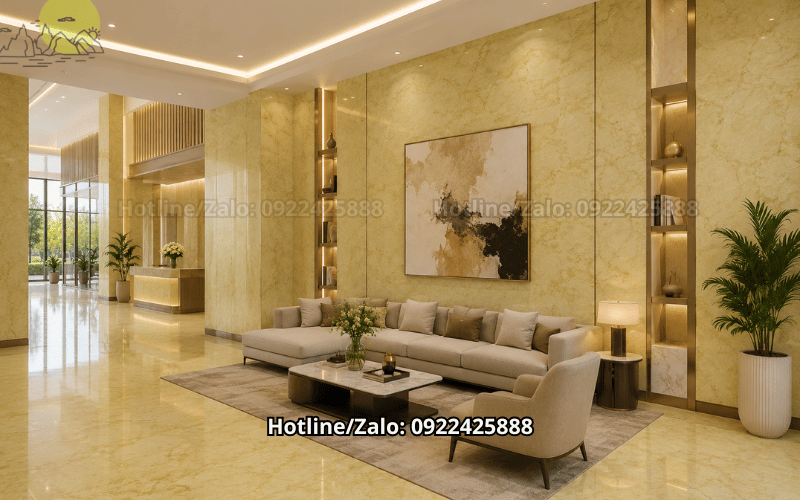 Đá Travertine Yellow Ivory