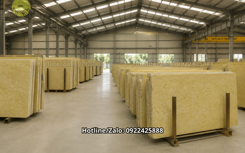 Đá Travertine Yellow Ivory