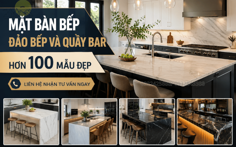 Mặt Bàn Bếp, Đảo Bếp Và Quầy Bar Hơn 100 Mẫu Đẹp Liên Hệ Nhận Tư Vấn Ngay