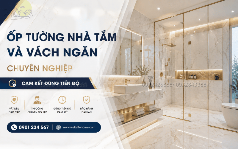 Ốp Tường Nhà Tắm Và Vách Ngăn Chuyên Nghiệp Cam Kết Đúng Tiến Độ
