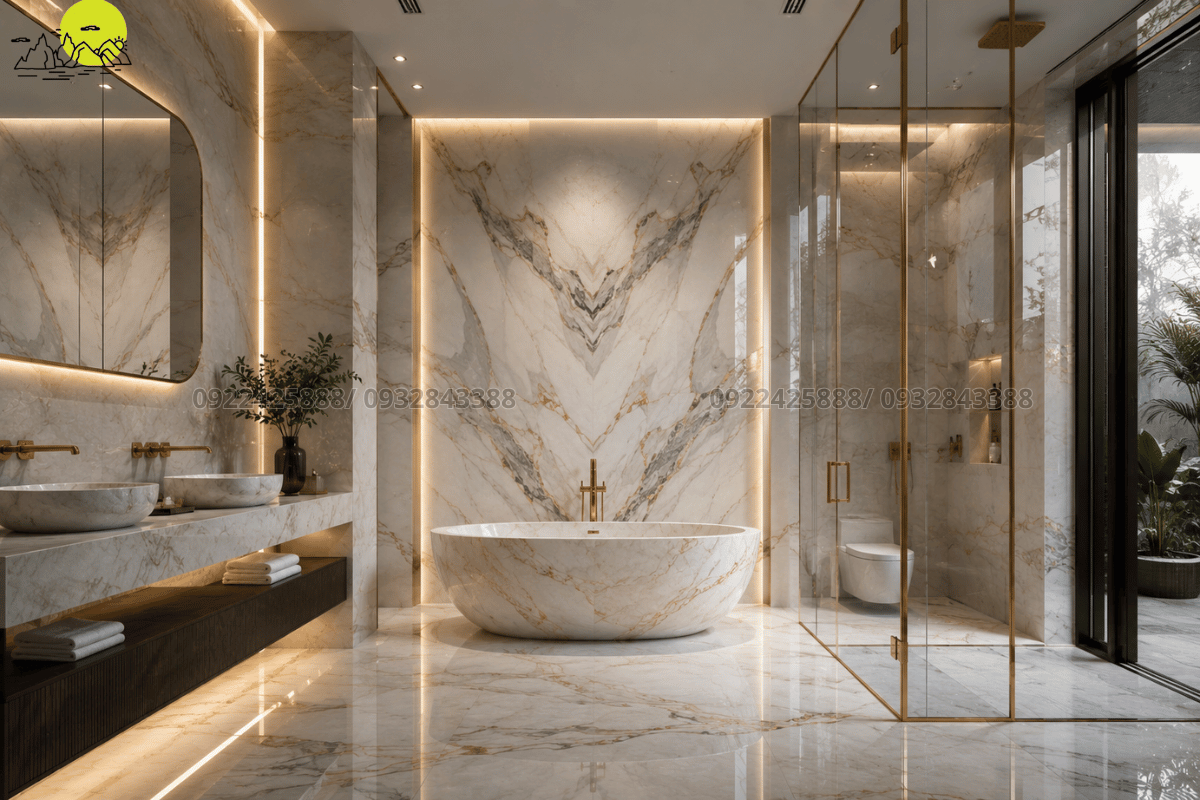 Ứng dụng thực tế hạng mục ốp tường nhà tắm và vách ngăn giúp không gian sang trọng vượt trội