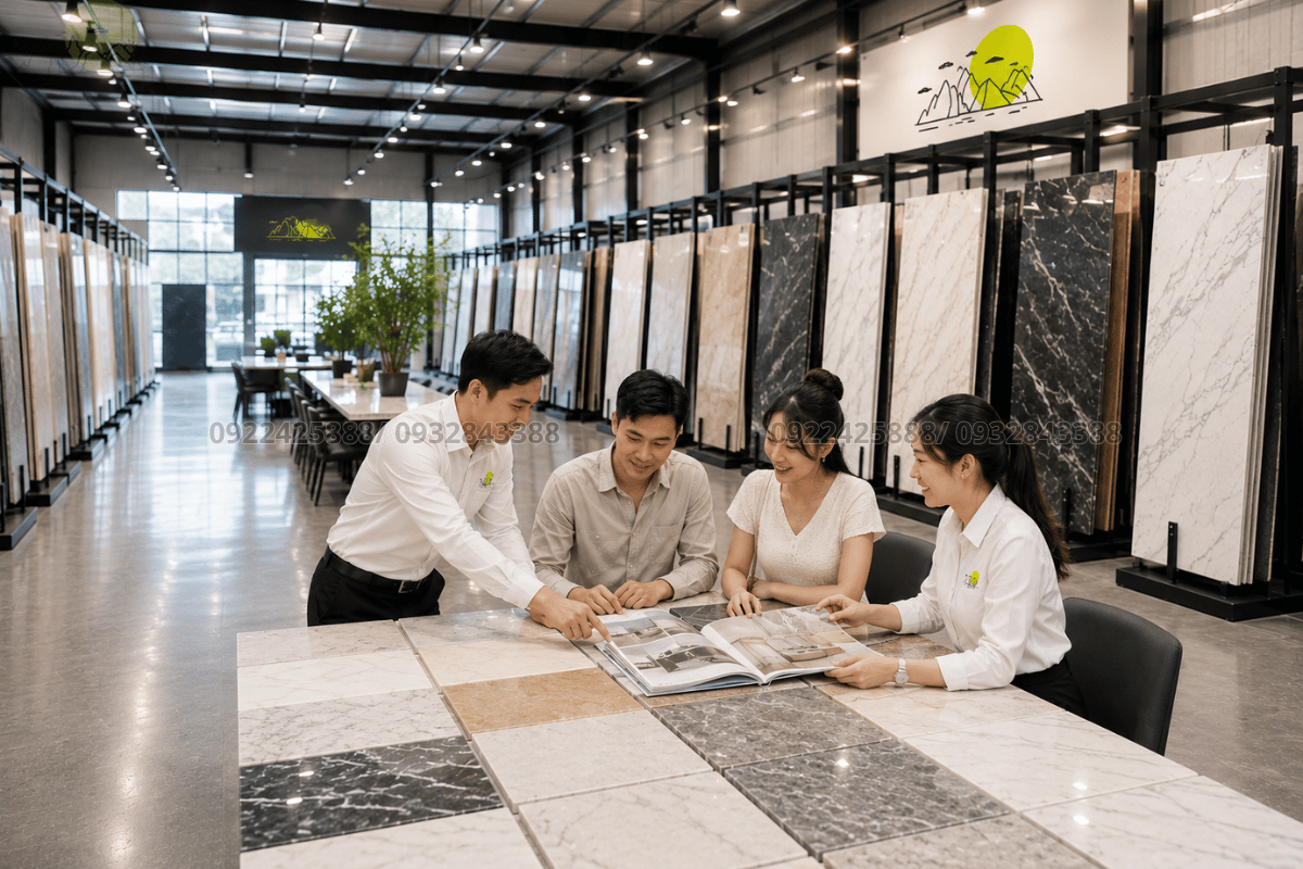Đội ngũ nhân viên tư vấn nhiệt tình tại showroom