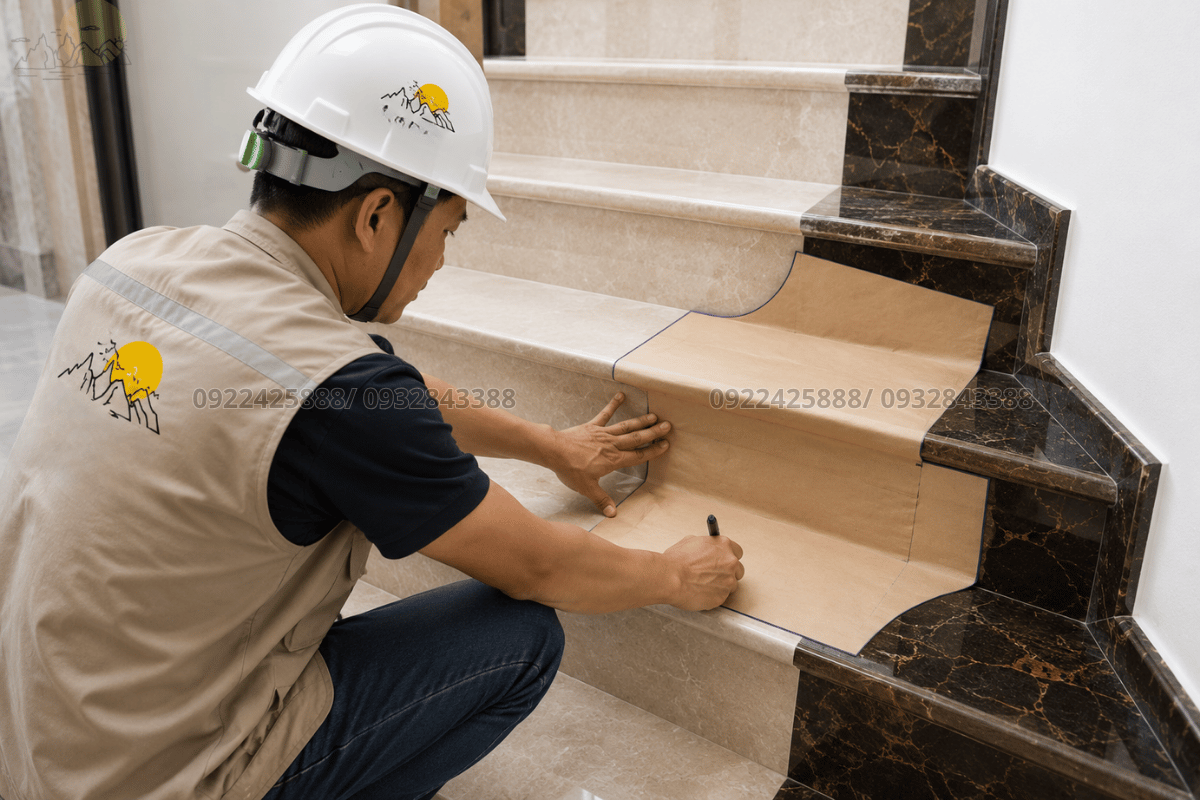Ghi chép dữ liệu cẩn thận trong cách đo kích thước cầu thang trước khi thi công
