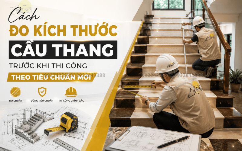 Cách Đo Kích Thước Cầu Thang Trước Khi Thi Công Theo Tiêu Chuẩn Mới