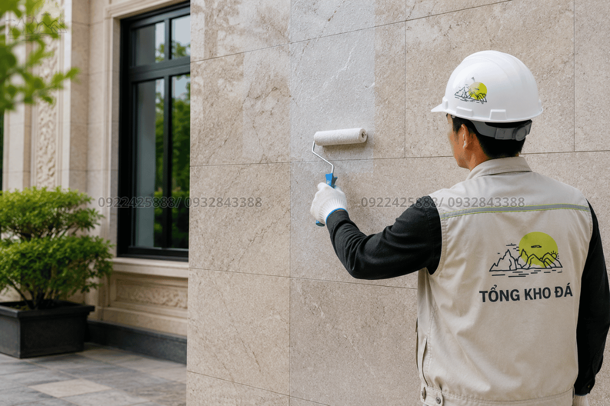Lựa chọn vật liệu chống thấm đá mặt tiền chất lượng giúp tăng độ bền công trình
