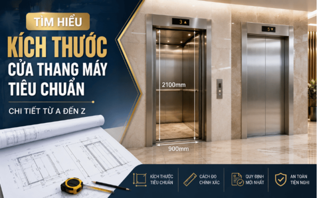 Tìm Hiểu Kích Thước Cửa Thang Máy Tiêu Chuẩn Chi Tiết Từ A Đến Z