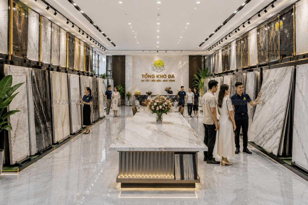 Tổng Kho Đá đơn vị cung cấp và thi công bàn bếp uy tín