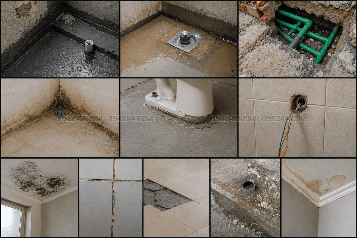 Thẻ Alt: Lỗi khi thi công nhà vệ sinh ảnh hưởng trực tiếp đến chất lượng và tuổi thọ công trình