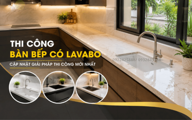 Thi Công Bàn Bếp Có Lavabo Cập Nhật Giải Pháp Thi Công Mới Nhất 