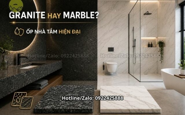 Đá Granite Hay Marble Ốp Nhà Tắm Phù Hợp Hơn Cho Không Gian Hiện Đại?
