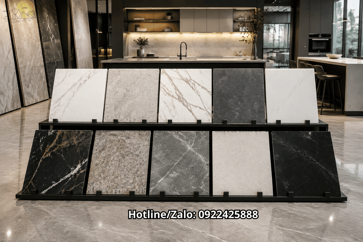 Bộ sưu tập Đá Lát Sàn Đẹp cho không gian bếp hiện đại