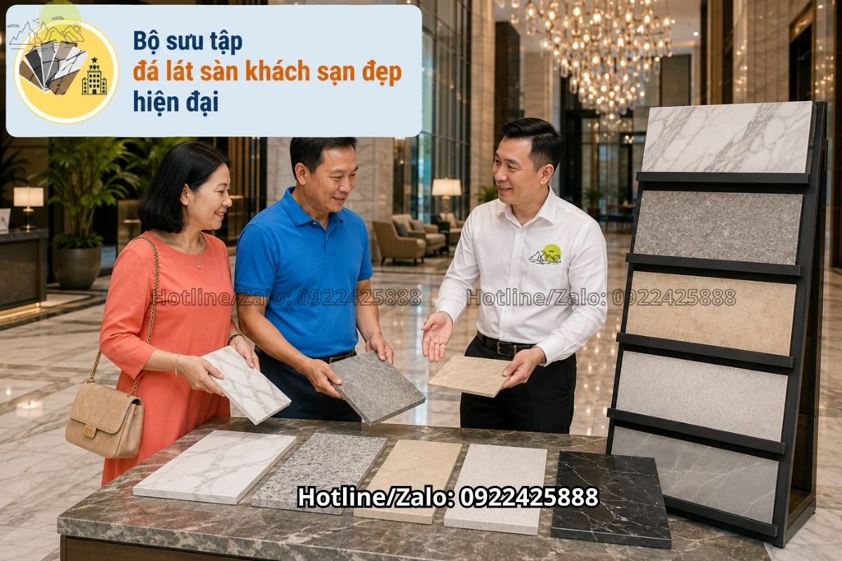 Đá Lát Sàn Đẹp cho khách sạn với đá granite đá marble và đá nung kết