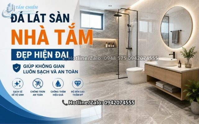 Đá Lát Sàn Nhà Tắm Đẹp Hiện Đại Giúp