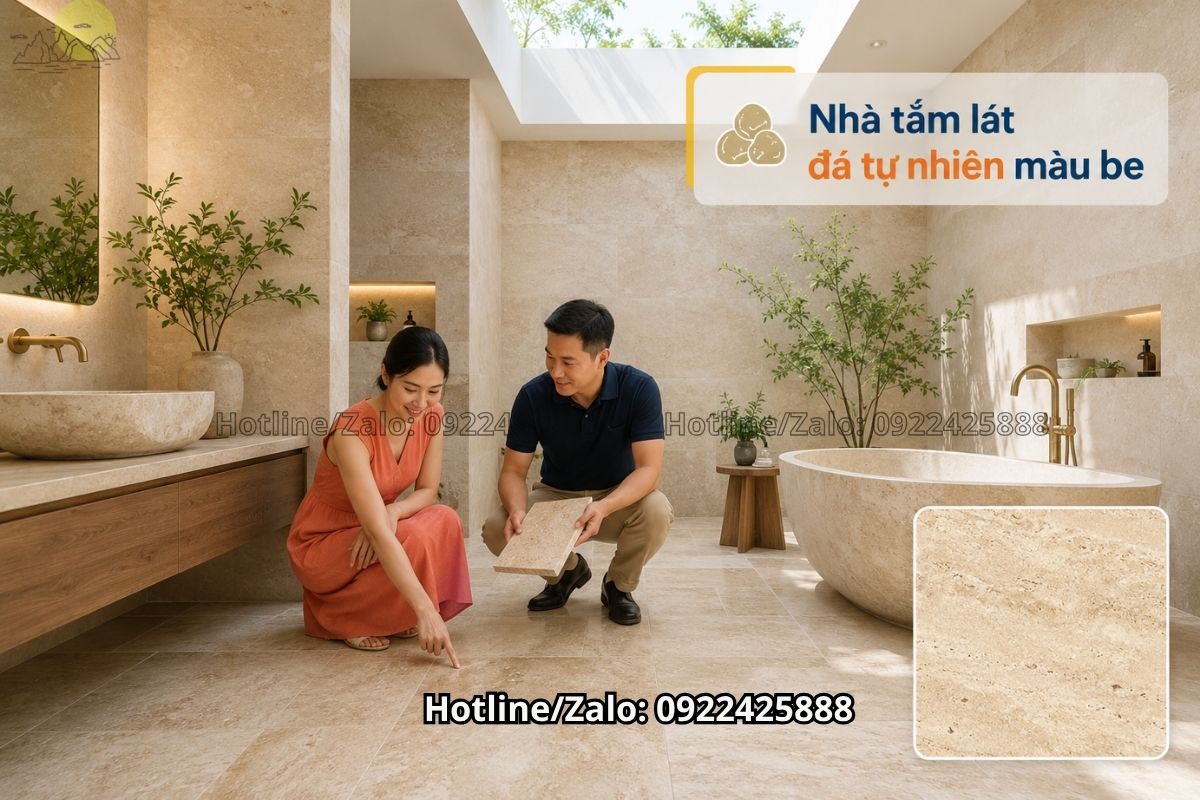 Đá granite mài mờ chống trơn cho sàn nhà tắm an toàn