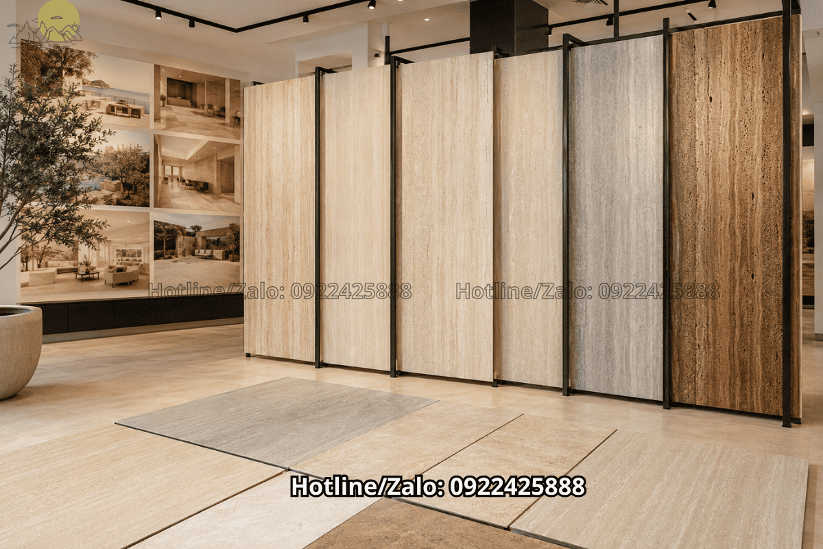 Travertine lát sàn sạch đẹp sau khi bảo dưỡng đúng cách