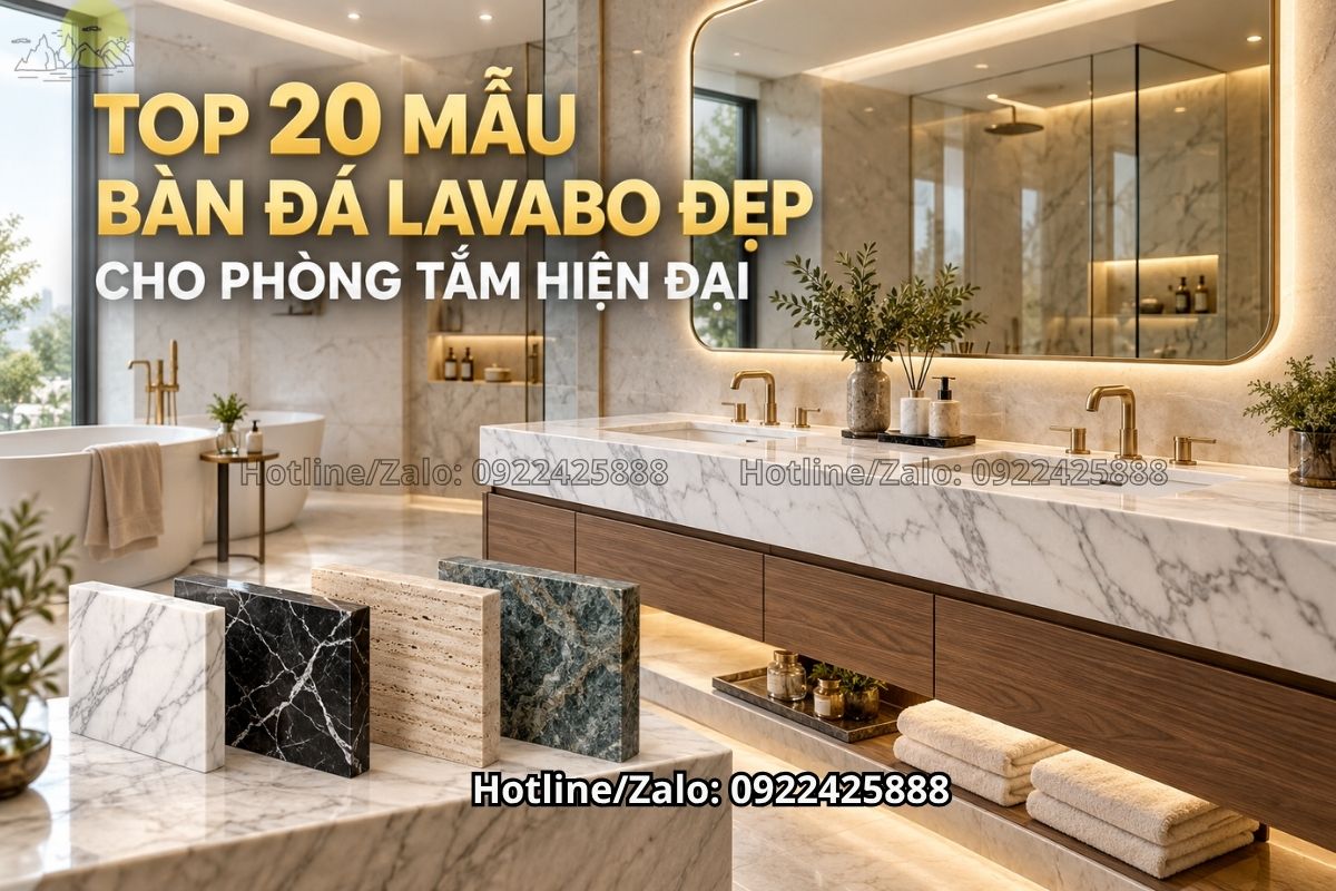 Top 20 Mẫu Bàn Đá Lavabo Đẹp Cho Phòng Tắm 